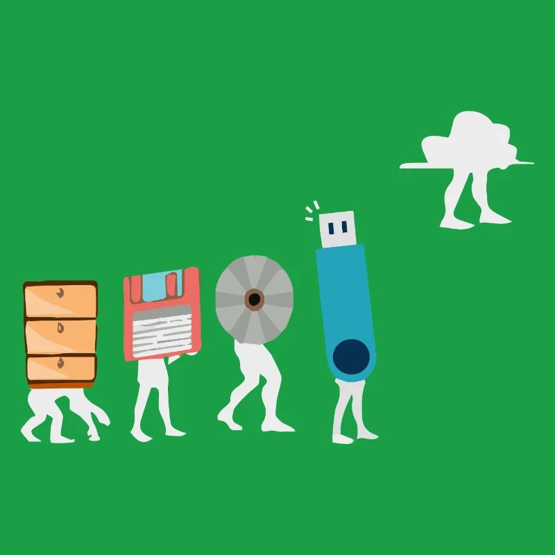 Cloud-Computing-Lustige Programmierer-Daten-KI-Software