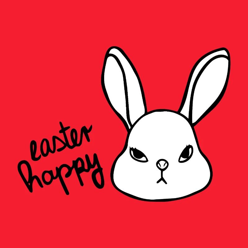 Sarcastic Easter Bunny - Easter Happy Bunny