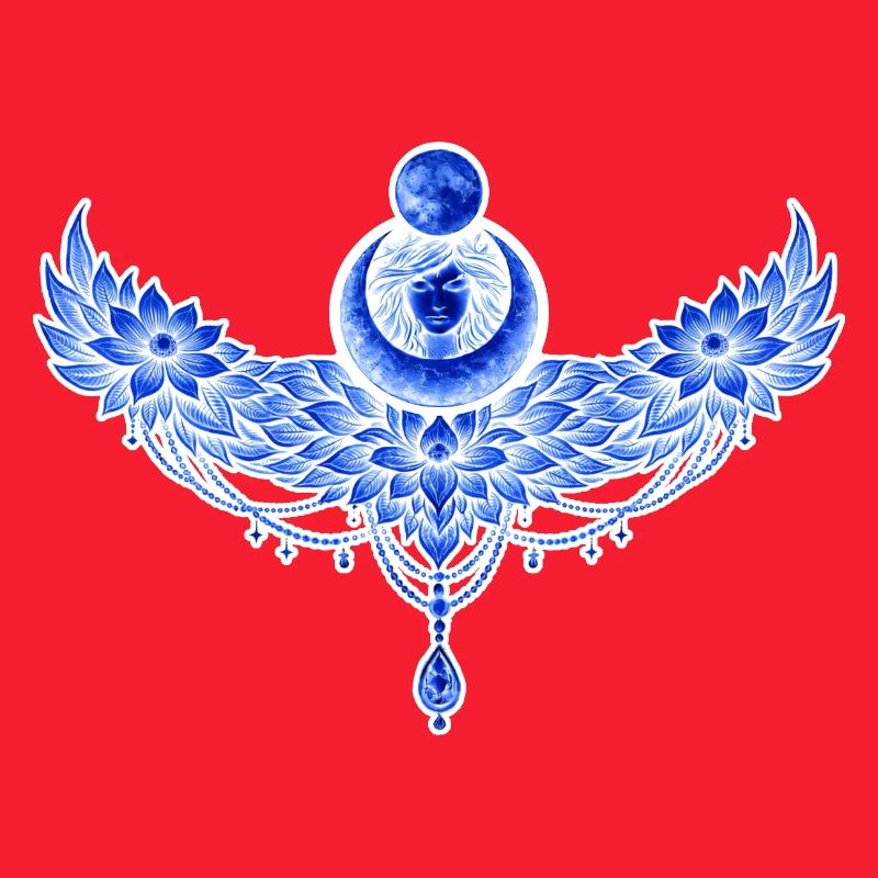 Blue winged moon