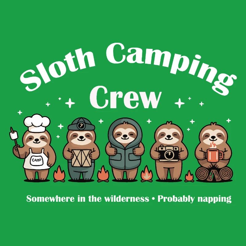 Sloth Camping Crew