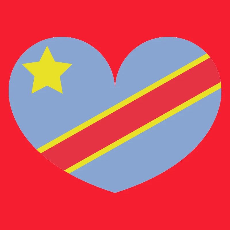 Drapeau du cœur du Congo