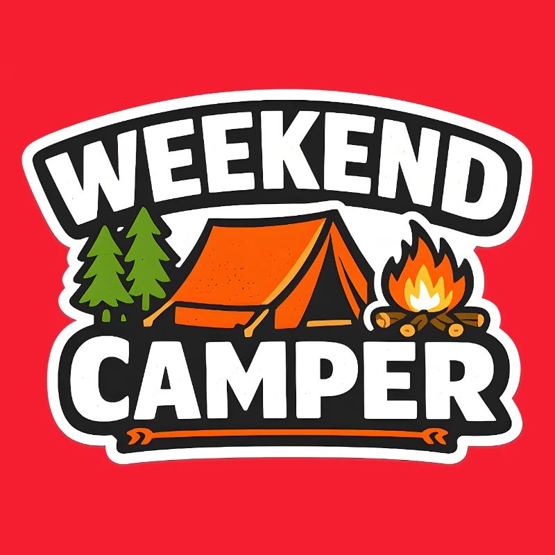 Weekend Camper Tent & Fire