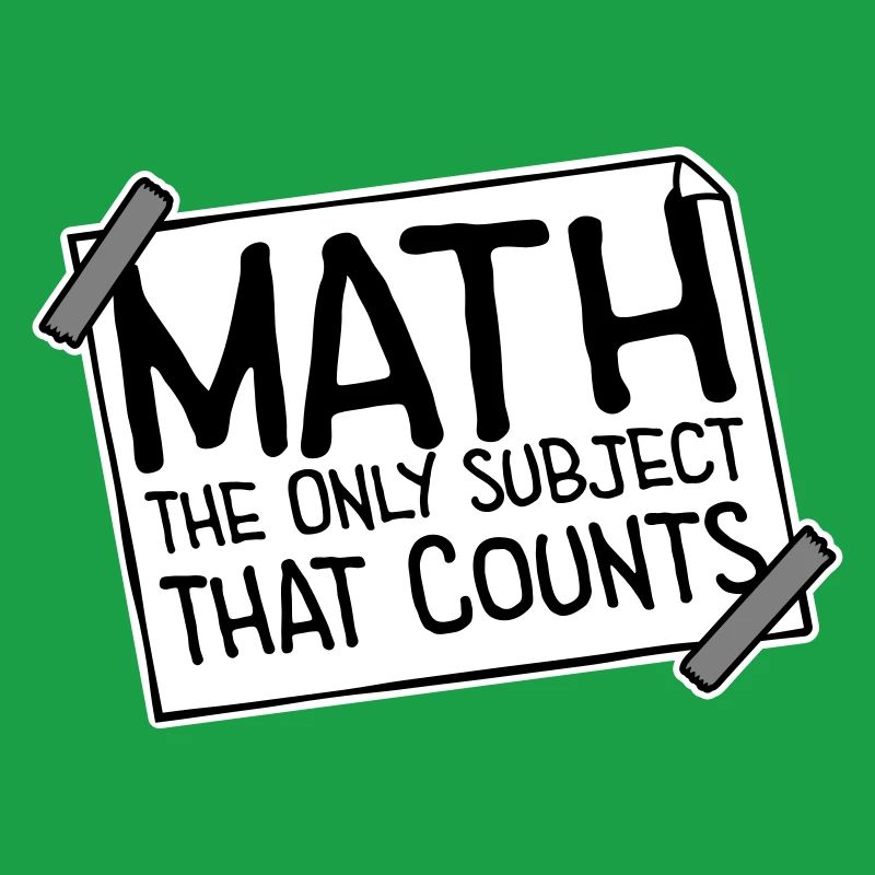 Les mathématiques La seule matière qui compte Nerd Mathe Logo