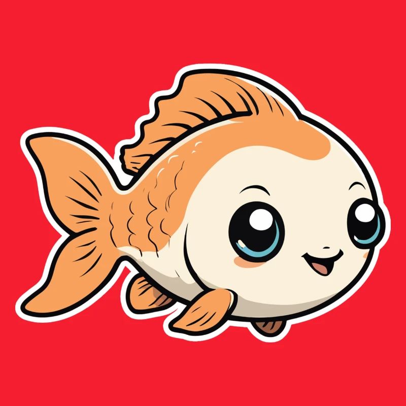Petit Mignon Bébé Poisson Poisson