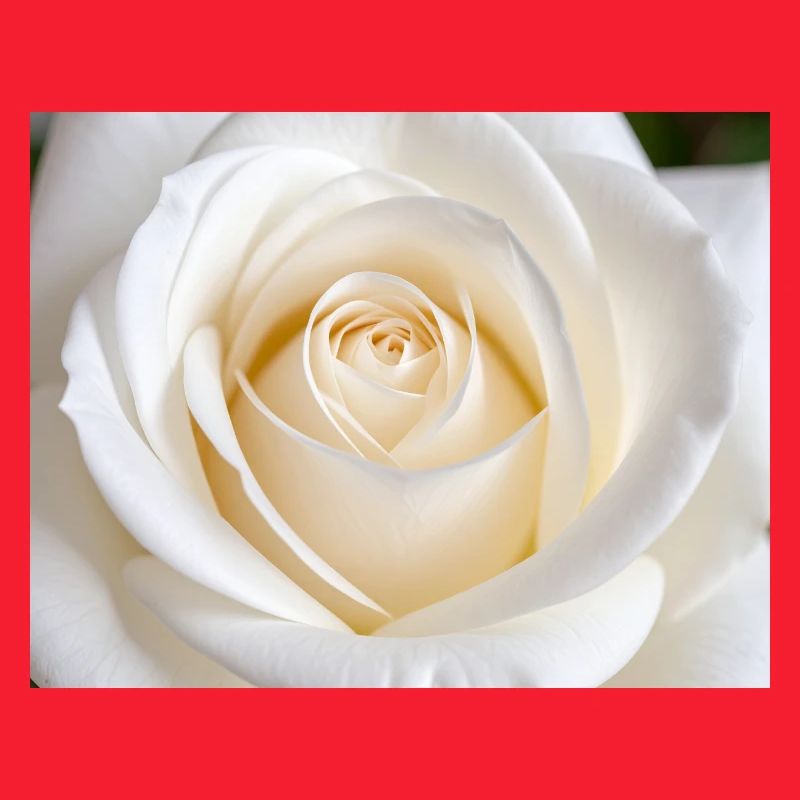 Rose Blanche Épurée pour Impression