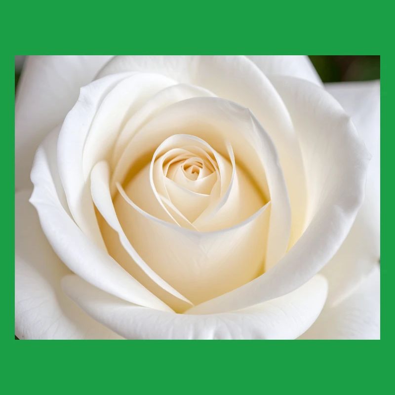 Rose Blanche Épurée pour Impression