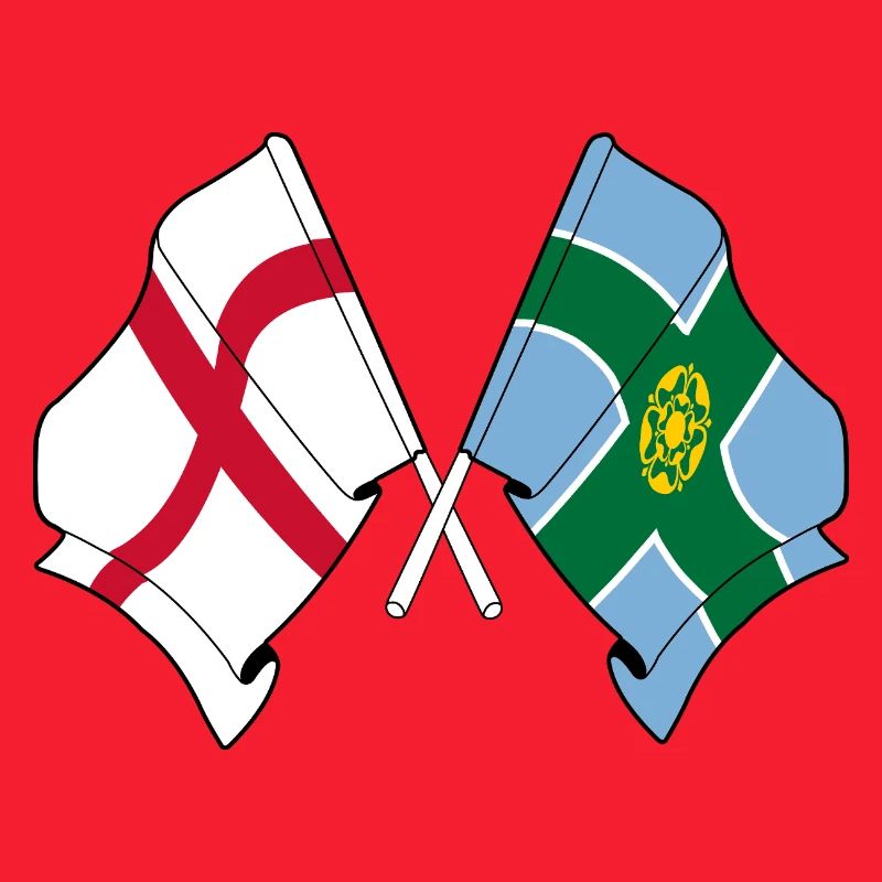 Derbyshire x England Flags