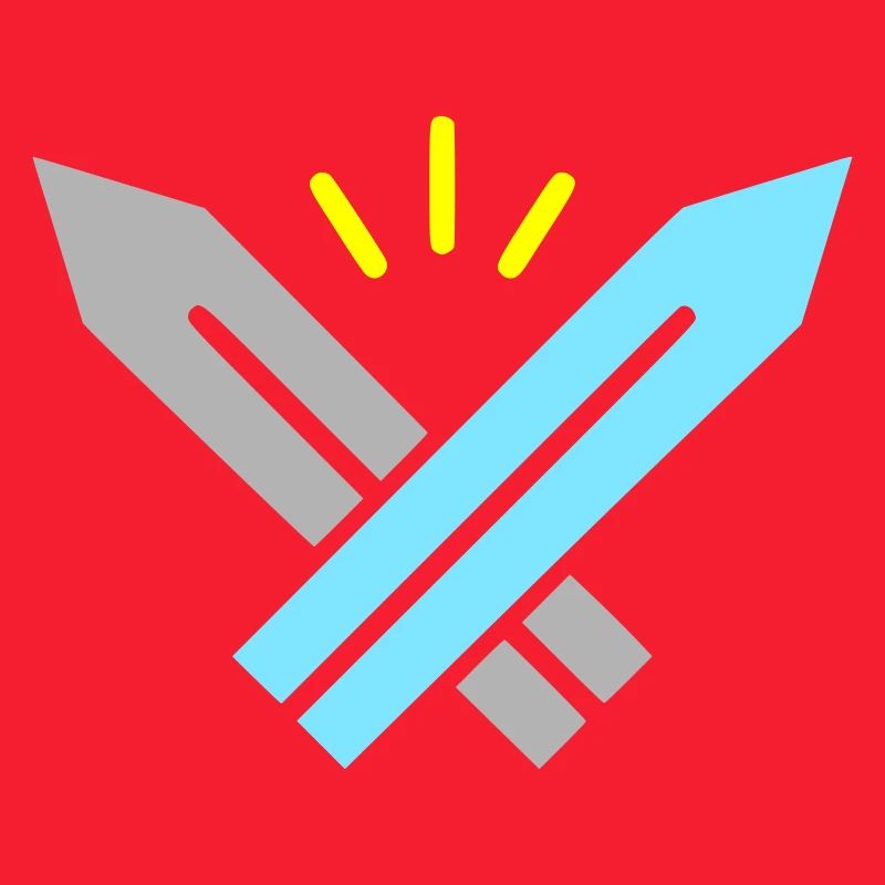Pixel Swords RPG Gaming Rétro Vector