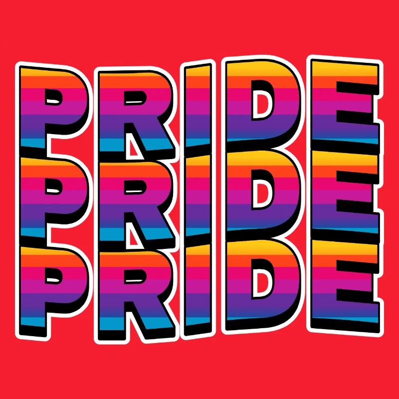 Pride Rainbow Lettering