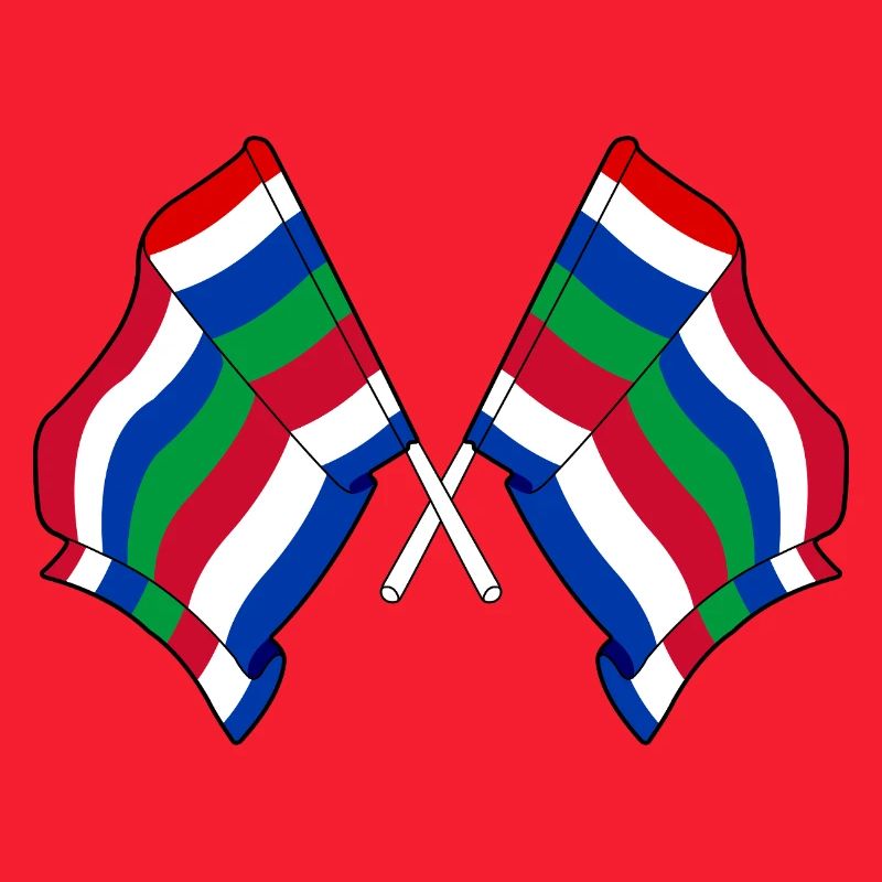 Crossed Schier Flags – Island Pride