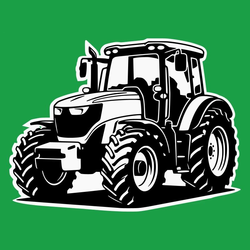 Traktor / Trecker / Schlepper (2-farbig)