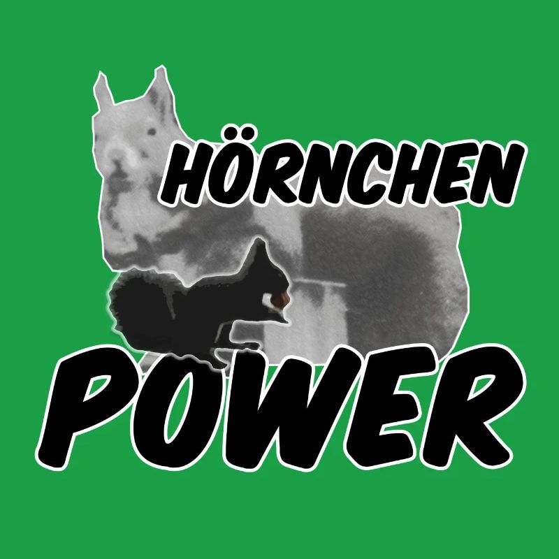 Hörnchenpower Eichhörnchen Tiere Spruch