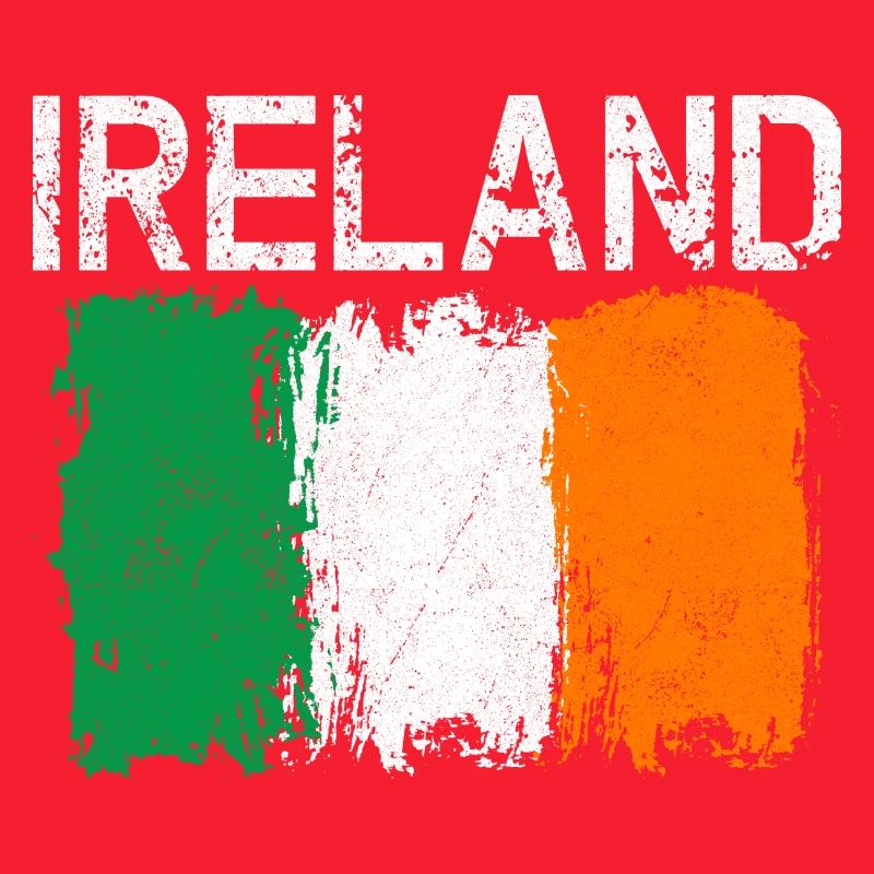 Conception du drapeau Grunge Ireland