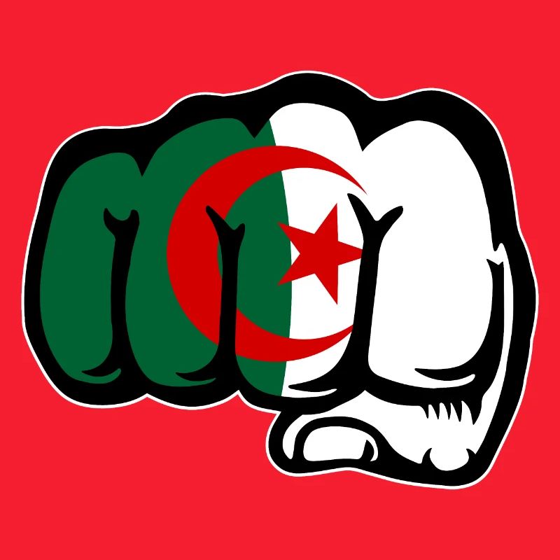 Drapeau de l’Algérie Main Poing