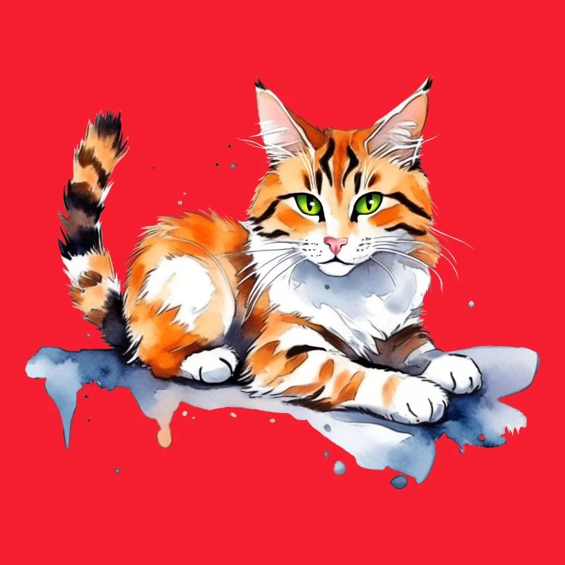 Chat dans la neige