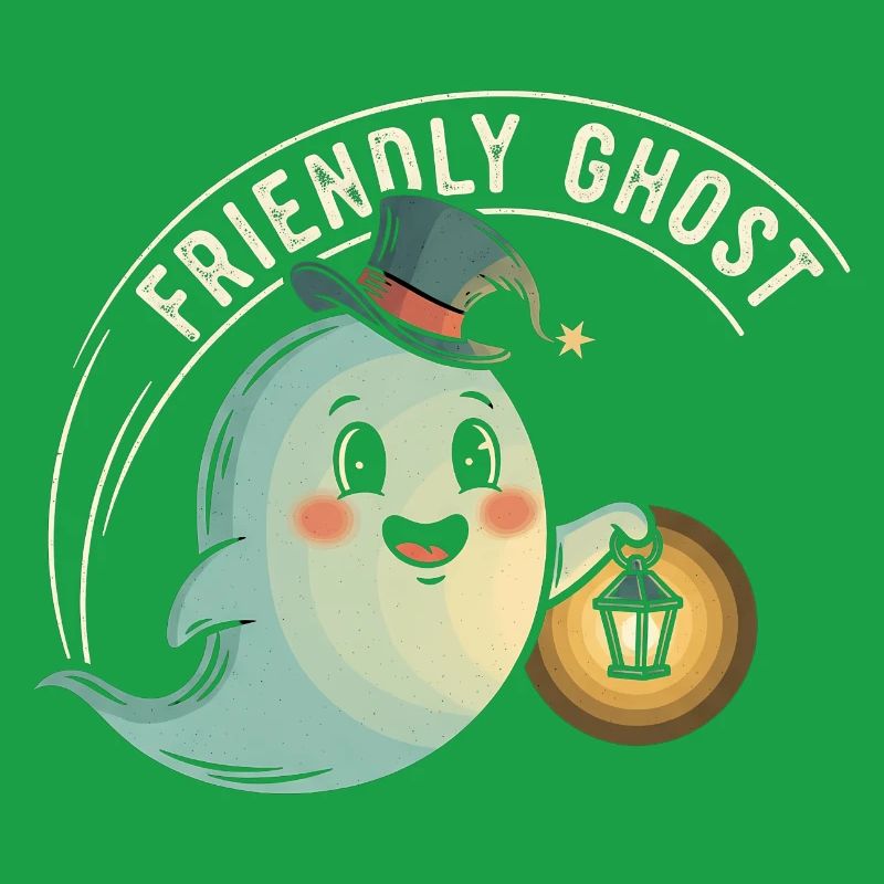Friendly Ghost with Lantern