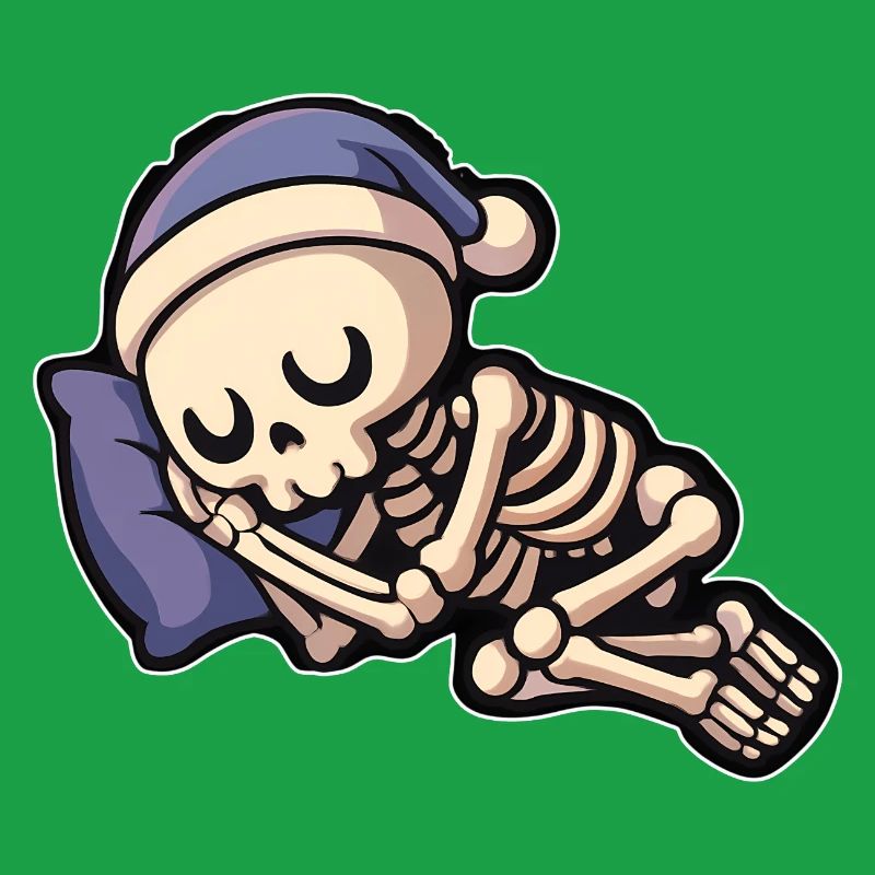 Cute bone sleeper with sleepy cap