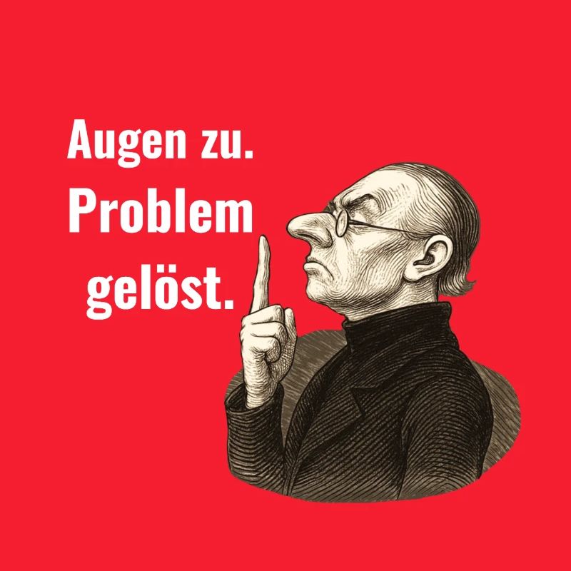 Augen zu – Problem gelöst. 
