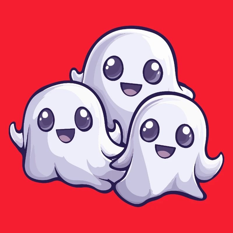 Ghosts Halloween Cute Comic
