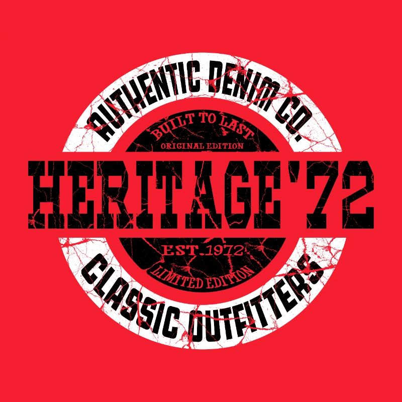 Heritage ’72 Authentic Denim Co. Vintage Style