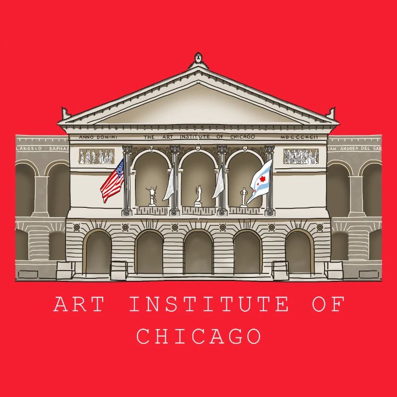 Chicago, musée d’art dessiné à la main