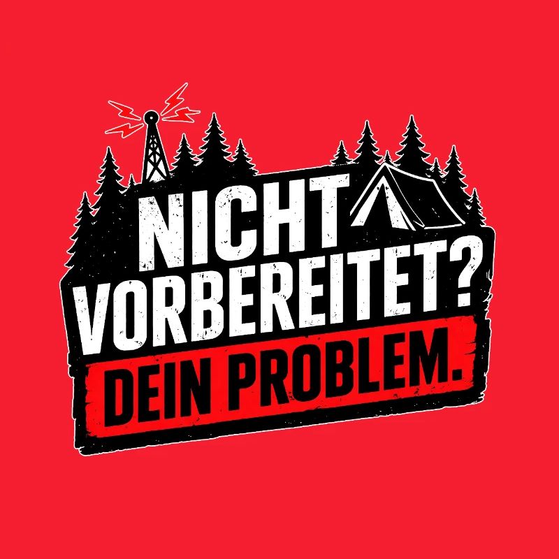 Nicht vorbereitet Survival Prepper Humor