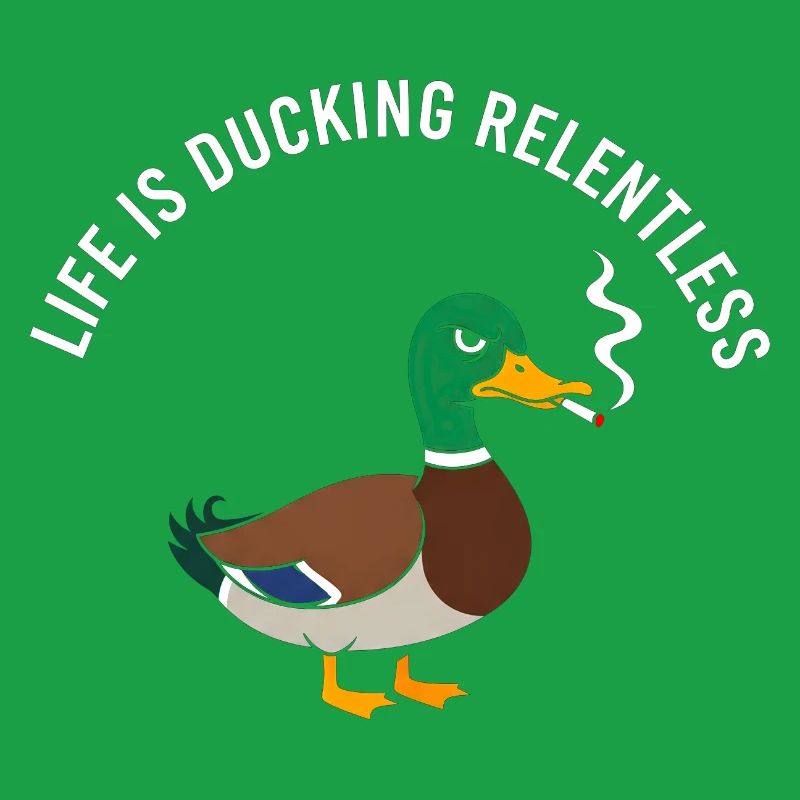 Relentless Duck Smoking Satire