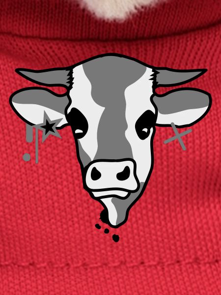 The head of a cow