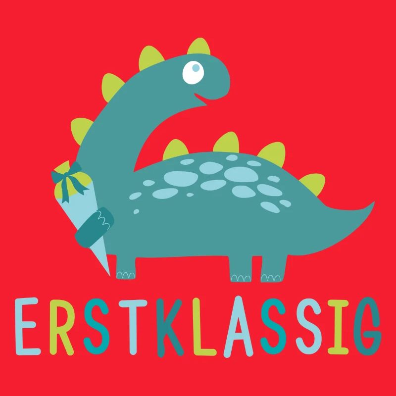 Erstklassig - Schulkind - Dino
