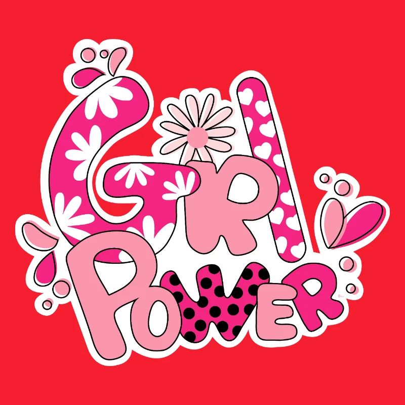 Mädchen-Flower-Power