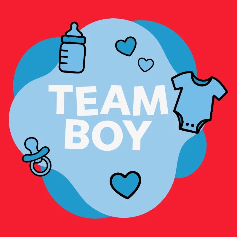 Conception de la douche de bébé de l’équipe Boy