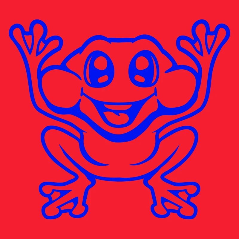 Frog Toad Laughs Funny Jumping Happy Comic