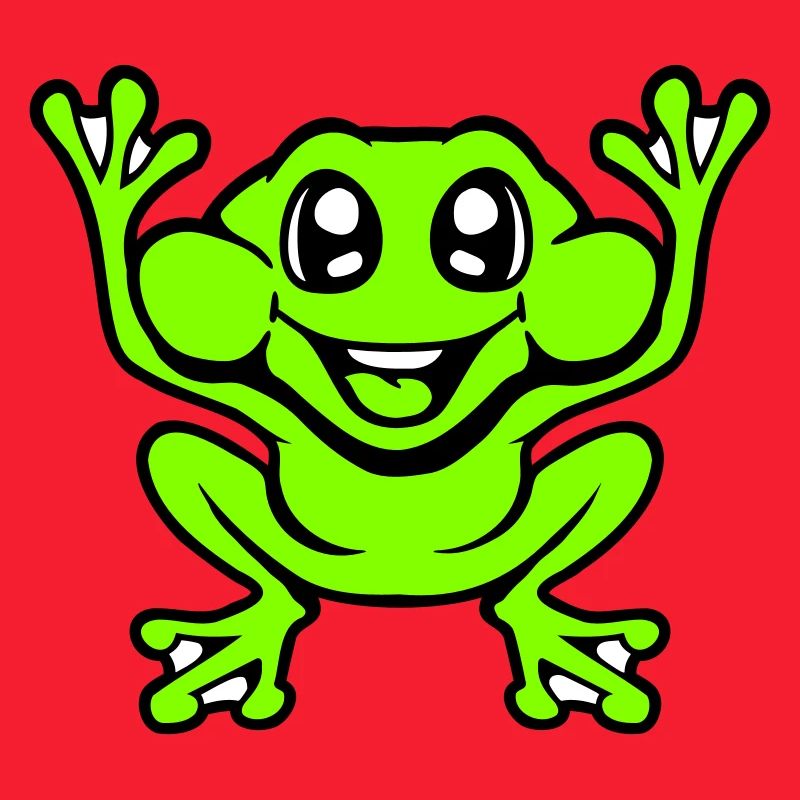 Frog Toad Laughs Funny Jumping Happy Comic