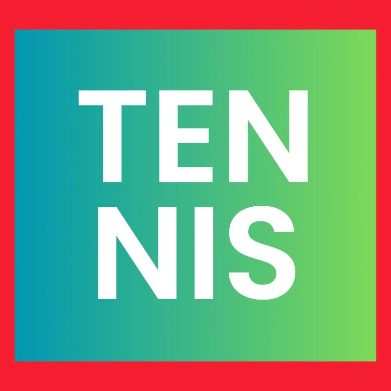Tennis Gradient Typography