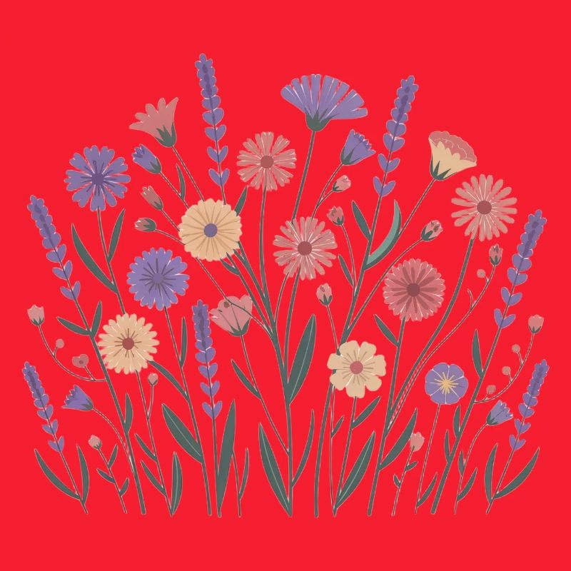 Boho Wildblumen – Blühende Harmonie