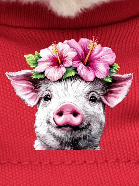 Hibiscus Crown Pig