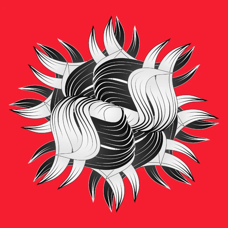 Abstract Shapes – Dynamic Black & White Design