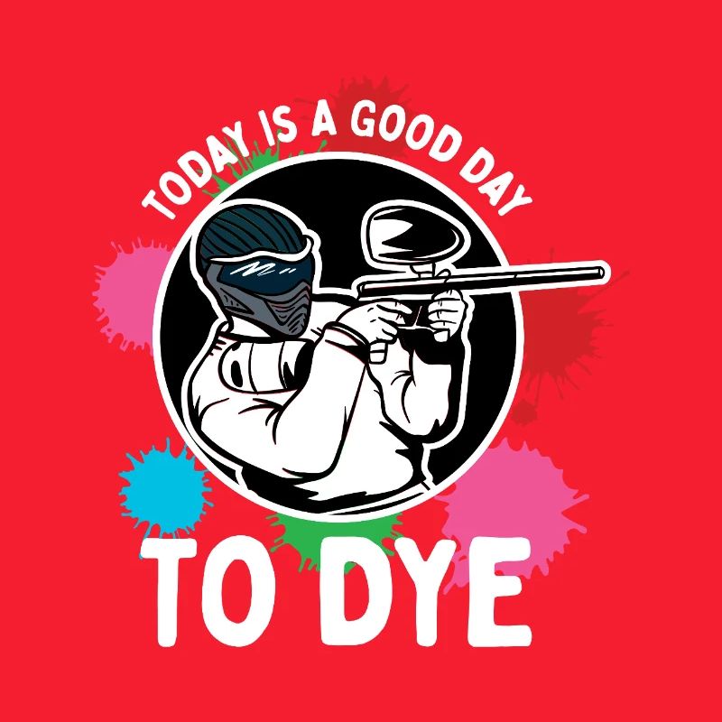 Conception sportive compétitive avec action de paintball et éclaboussures