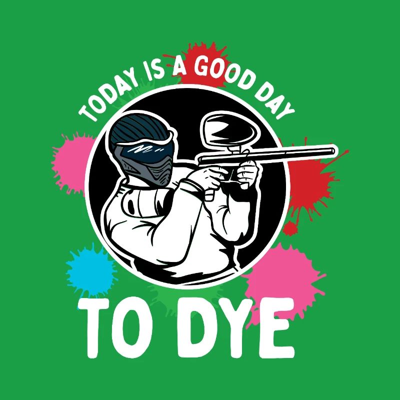 Conception sportive compétitive avec action de paintball et éclaboussures