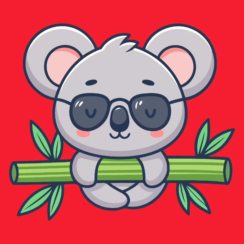 Koala on Solar Bamboo