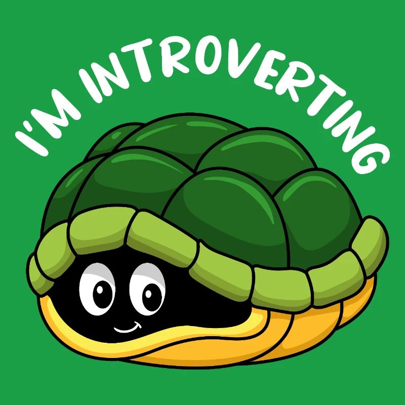 Dessin animé mignon de la carapace de tortue cachée