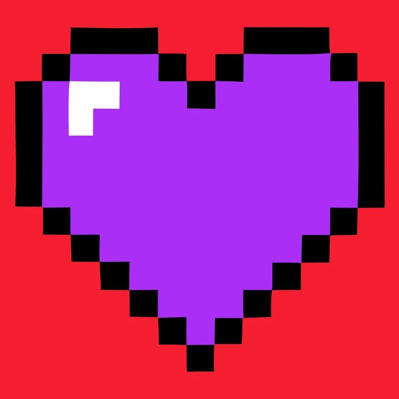 Pixel Herz 8-Bit Gesundheit
