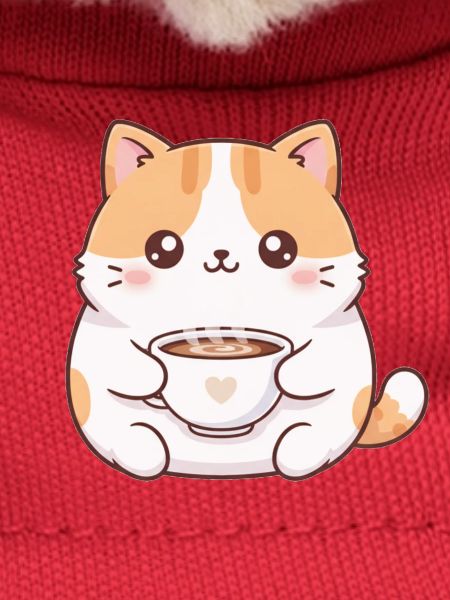 Katze mit Kaffee