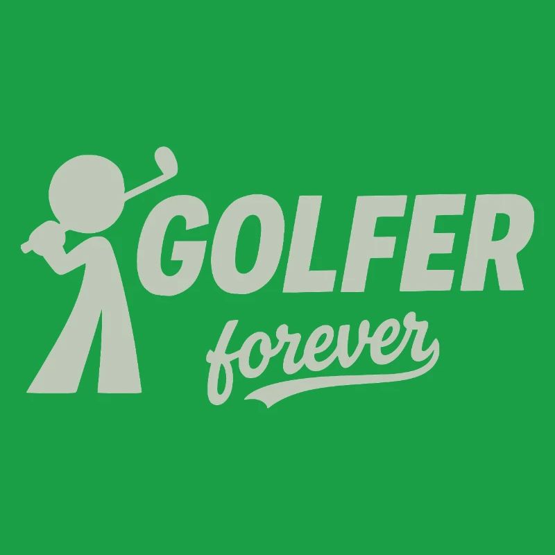 Silhouette du golfeur éternel