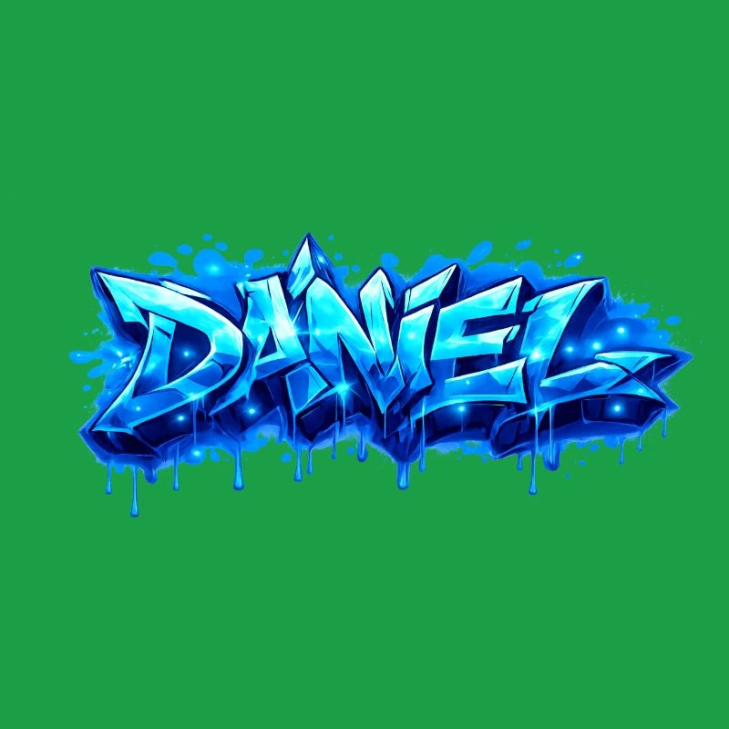 Graffiti DANIEL Name Gift Ideal Printable