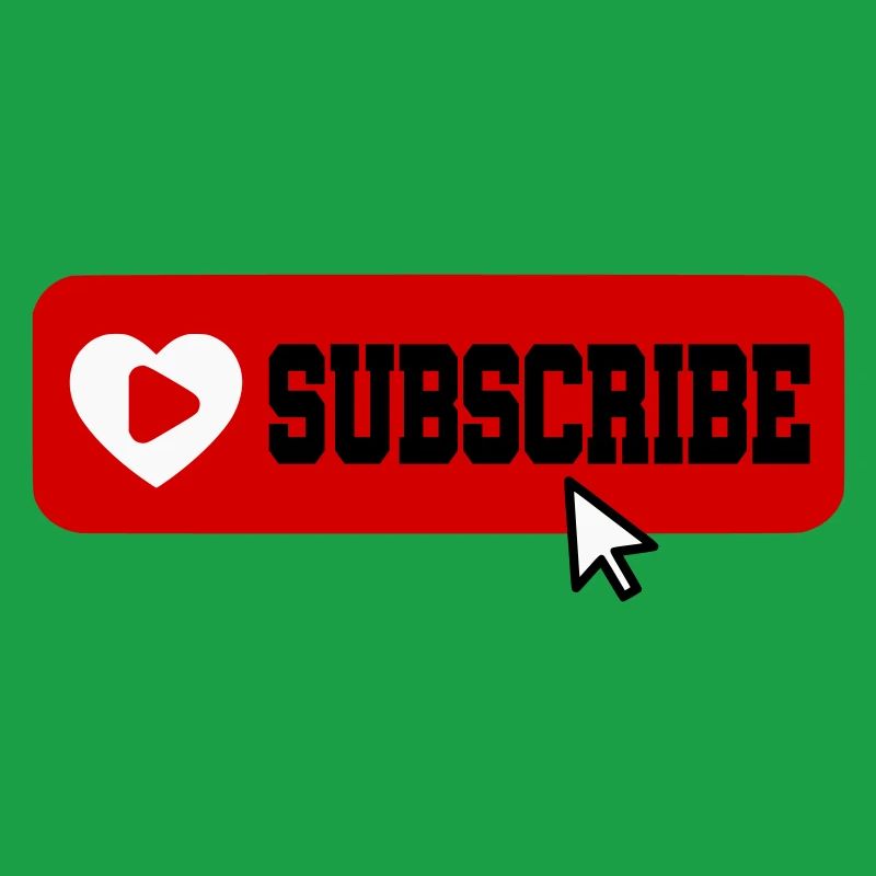 Fabulous YouTube Channel Subscribe Button Icon