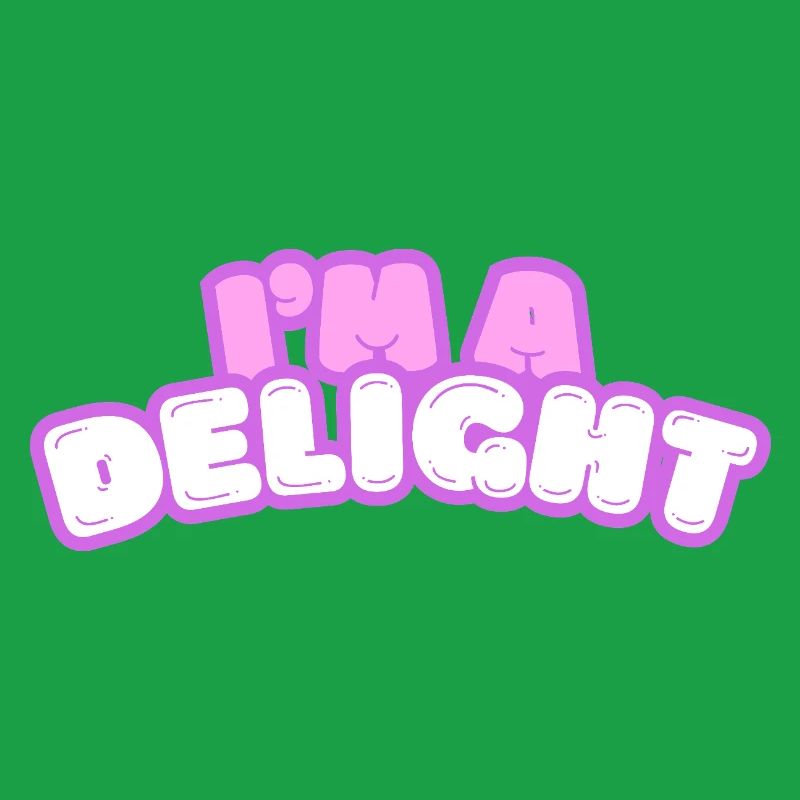 Im Delight Bubble Text