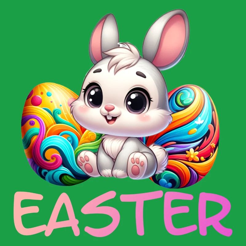 Easter Bunny with Easter Eggs