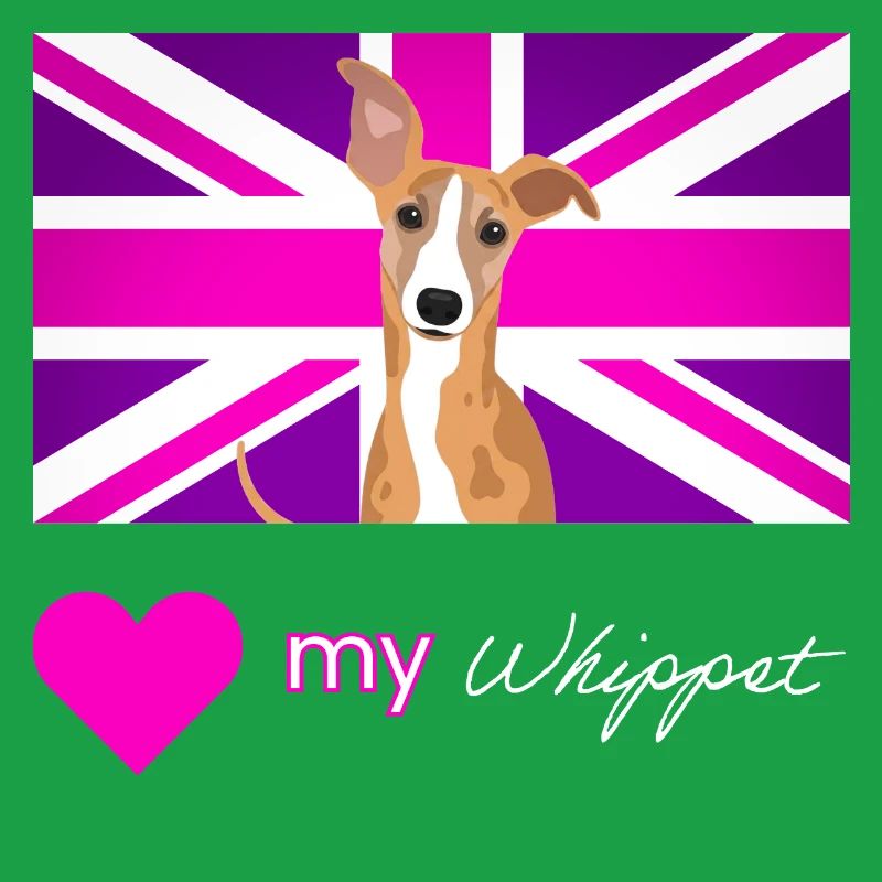 PURPLEWHIPPET (Weißer Text, Lebendig)
