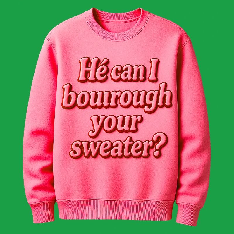 Il peut je t’emprunter ton pull